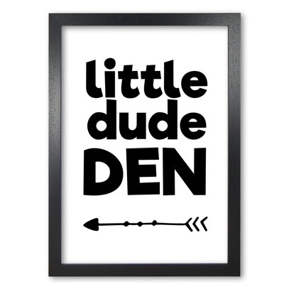 Little Dude Den - Rectangle Print