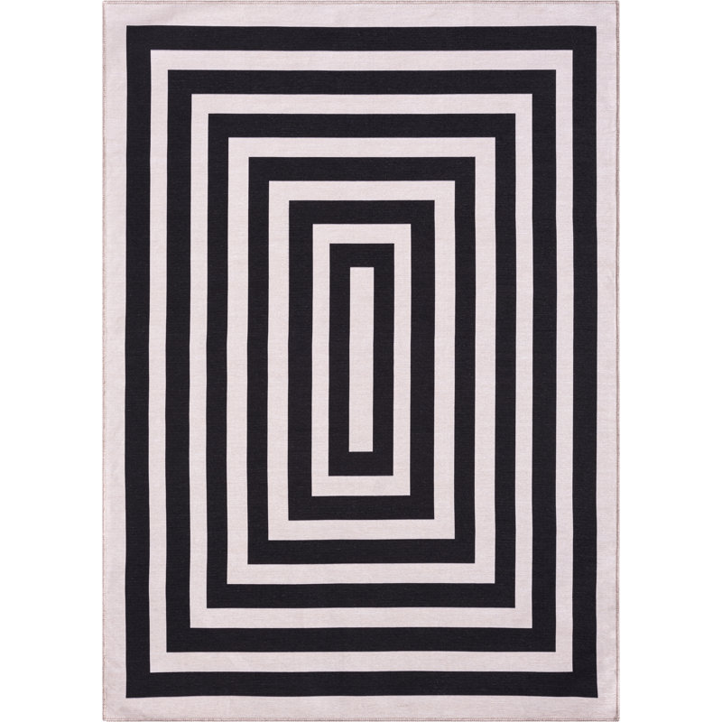 Geometric Indoor Rug, Rectangle 5'3" x 7'6"