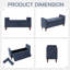 Banc de rangement rembourré en polyester pour entrée et chambre à coucher-404973694