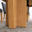 Ensemble de table de salle à manger extensible en bois massif 6 pièces avec banc-1012458923-1012458922