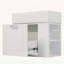 Meuble-lavabo mural flottant avec lavabo, grand tiroir, tablette réglable et système de fermeture en douceur-840075947