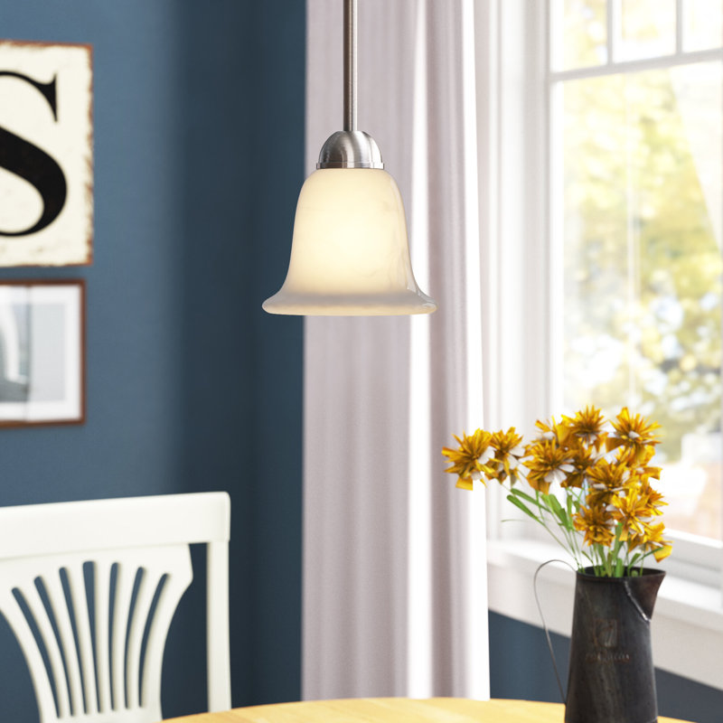 Baronne 1 - Light Single Pendant, Brushed Nickel