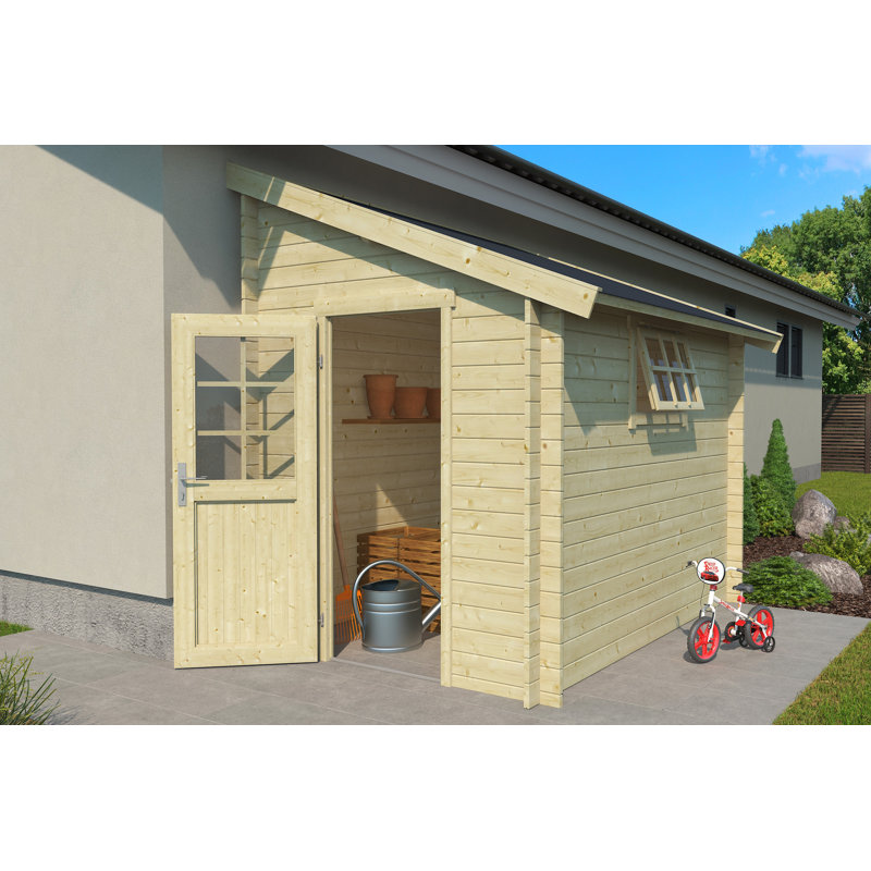 Lasita Jura 9 x 6 Ft. Pent Roof Summerhouse With Single Glazed Windows (28mm)