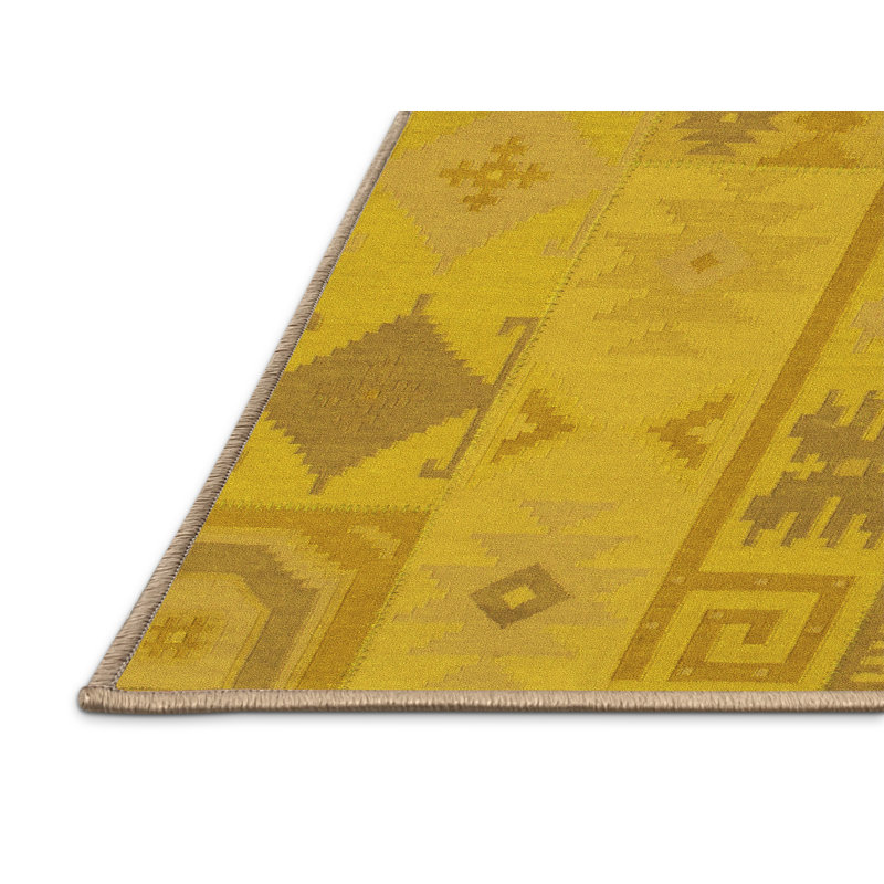 Hedaya Performance Patchwork Indoor Rug, Rectangle 5' x 8'