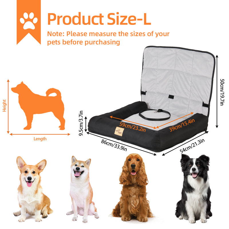 Pet Bed, 10cm H x 85cm W x 60cm D