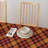 Fall Harvest Plaid Water Repellent Tablecloth