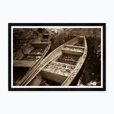 Bygone Rowboats I In Sepia Print