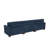Maelina 3 - Piece Upholstered Navy Corduroy Modular Sectional Sofa with Pillow Back and Solid Wood Legs-981889218