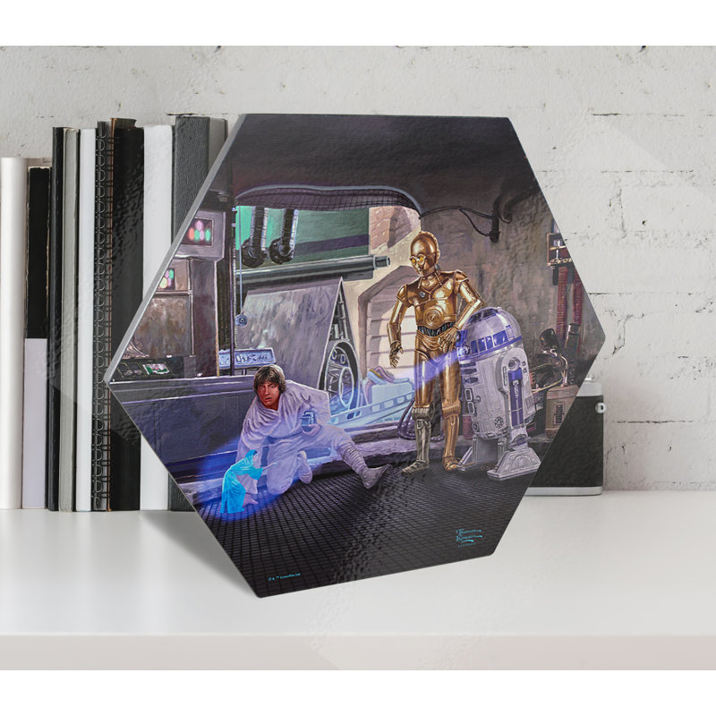 Impression sur bois Star Wars («Your My Only Hope»)