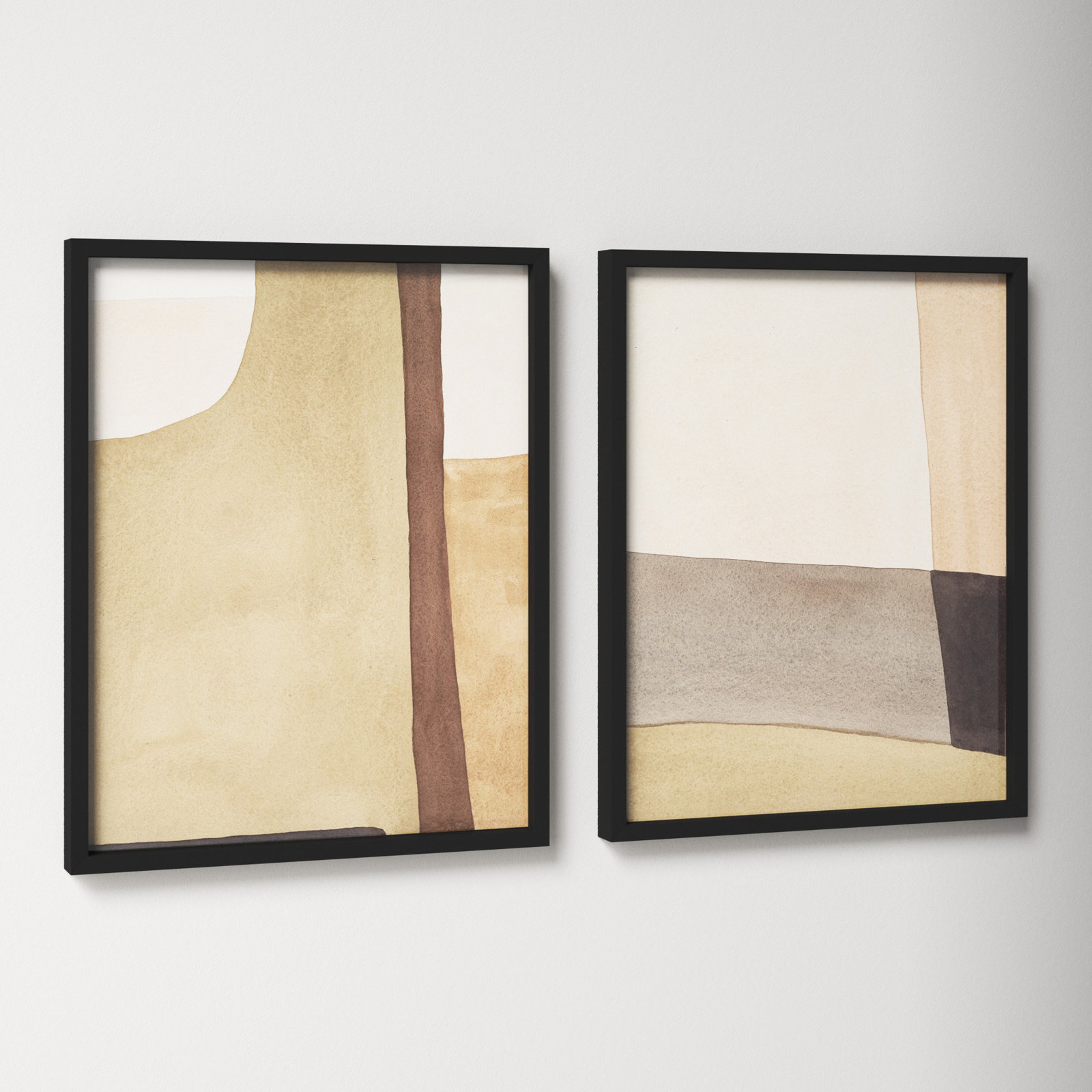 Overlapping By 2 by Julia Balfour, Black Framed, 20" H x 16" W x 1.25" D
