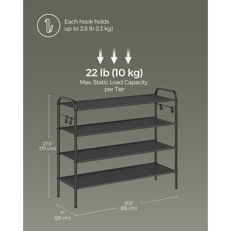 Blakes 10 Pair Shoe Rack