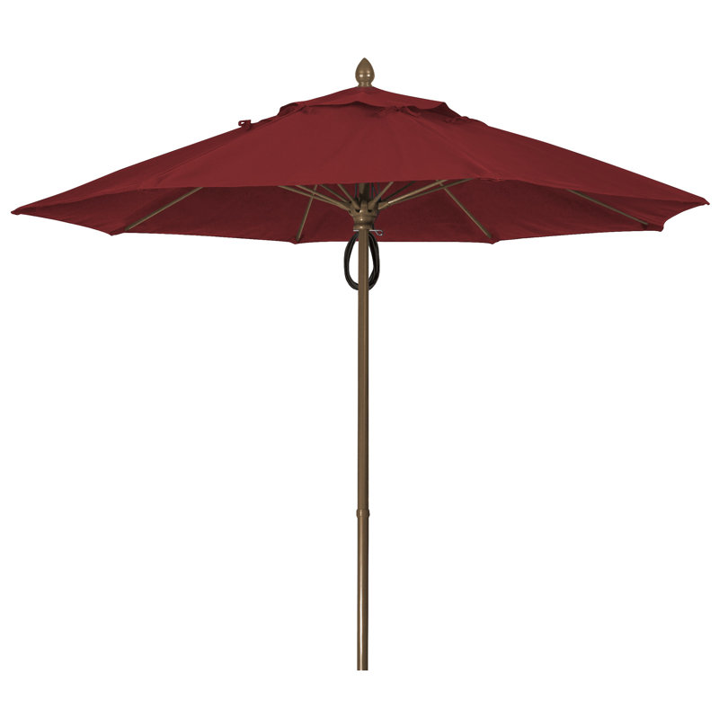 Parasol de marché 9 pi Prestige, Bronze champagne, Bourgogne