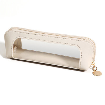 Pencil Case Transparent Leather Pencil Case Fashionable Leather Pencil Case Stationery Large Capacity Pencil Case For Middle And High School Students