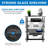 Mount-It! Tempered Glass AV Component Media Stand, Audio Tower and Media Center with 5 Black Shelves