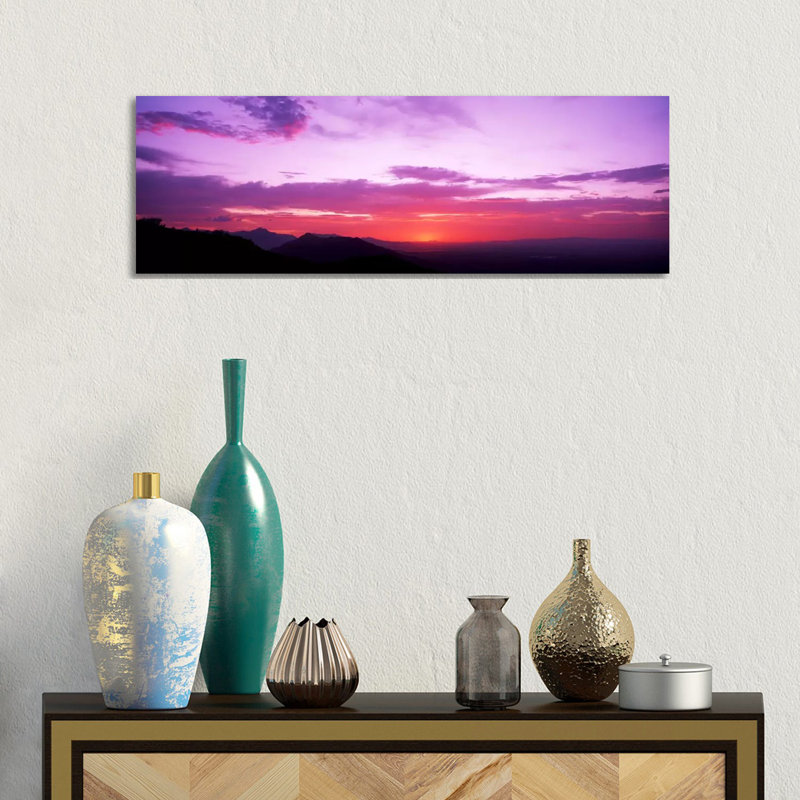 Clouds Over Mountains, Sierra Estrella Mountains, Phoenix, Arizona, USA - Wrapped Canvas Panoramic Print