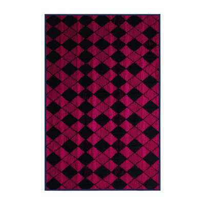 Tapis mauve lavable à la machine