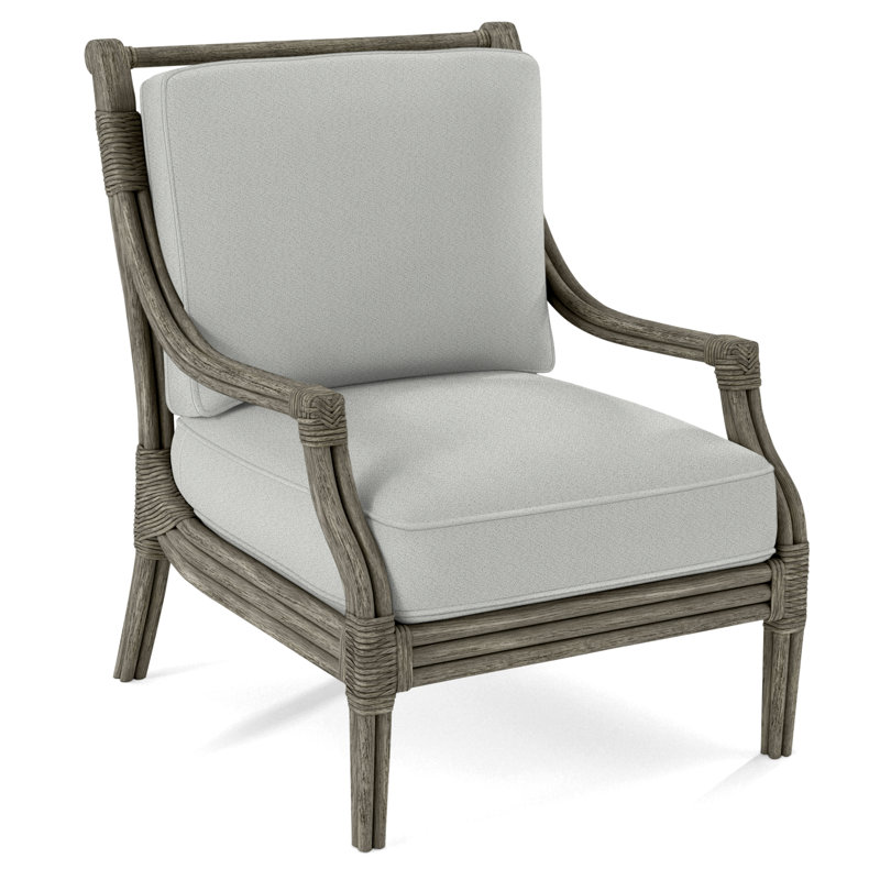 Fauteuil l 32 po Inveron, Pierre de foyer, Tissu performance bleu clair 0851-55