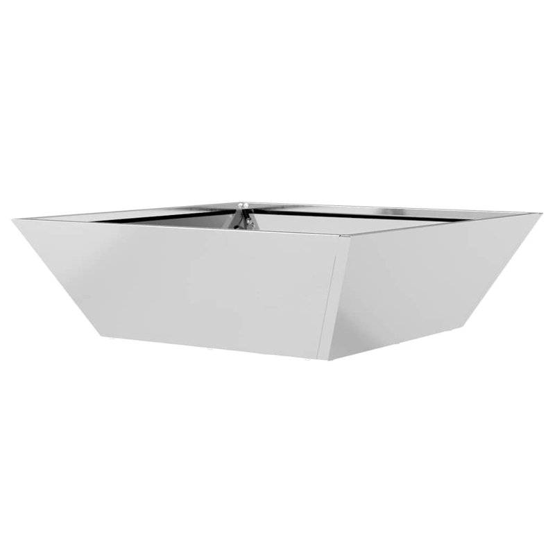 Garden Planter Decor Metal Trapezoidal Outdoor Modern Terrace Holder, 15cmH x 50cmW x 50cmD