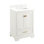 Quen 24" Freestanding Single Basin Vanity Set with Cabinet, Vanity Top
