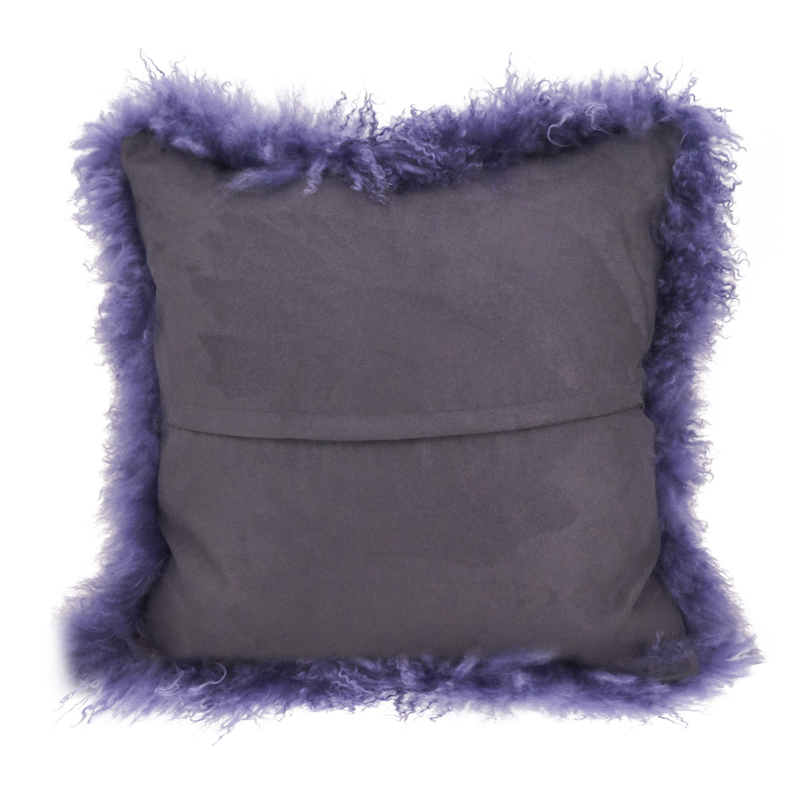 Iyana Wool Throw Pillow, Square 20", Ultra Violet