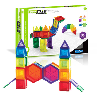 PowerClix Solids Magnetic Building Toy 94 Pieces