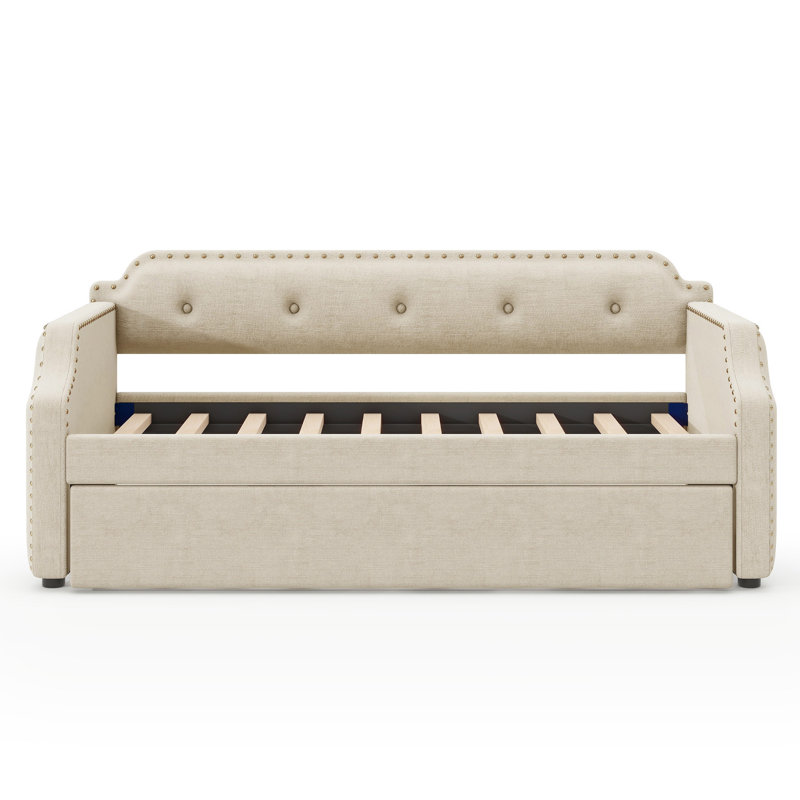 Rafeeq Upholstered Daybed, Beige