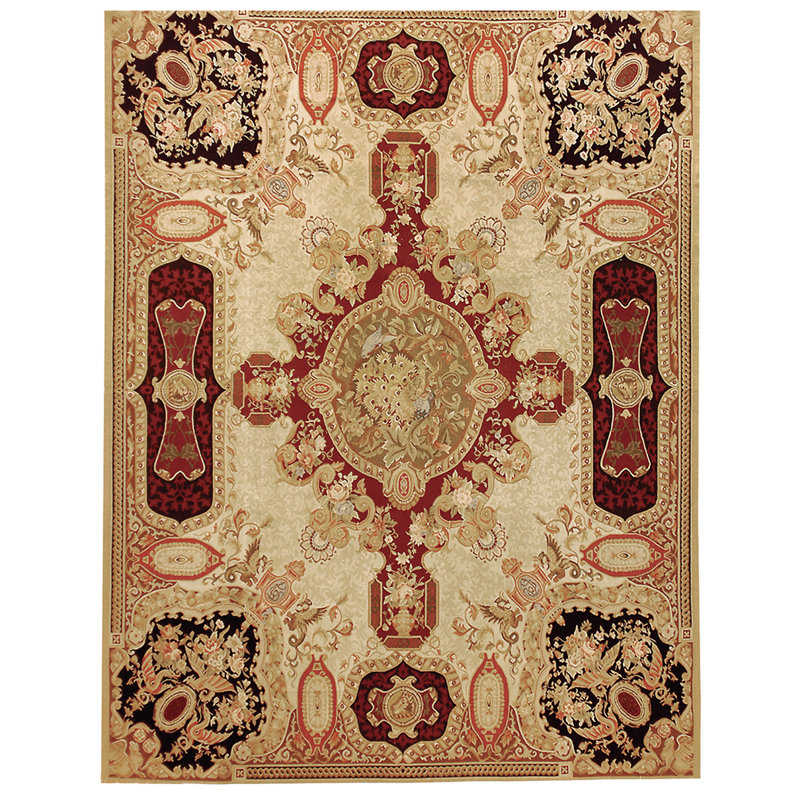 Wool Oriental Area Rug, Rectangle 9' x 12'