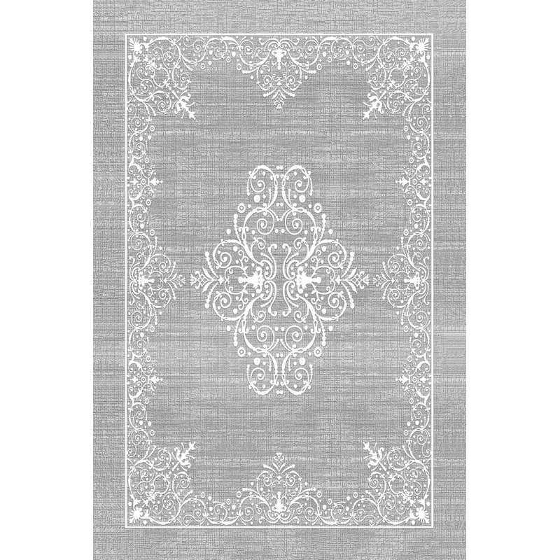 Stylish Woven Carpet (4 x 6 Feet), 100% Polyester, 0.3 in Pile Height | Antibacterial, Non-Slip PVC Dot Underside | Machine Washable, 3D Digital Printed Design | Perfect for Living Room, Bedroom & Office Decor