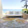 Machine Washable Indoor/Outdoor Claudian ACN1632 Rust Rug