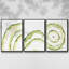 Lichen Halo I - Ensemble de 3 cadres flottants sur toile-97812167-97812165