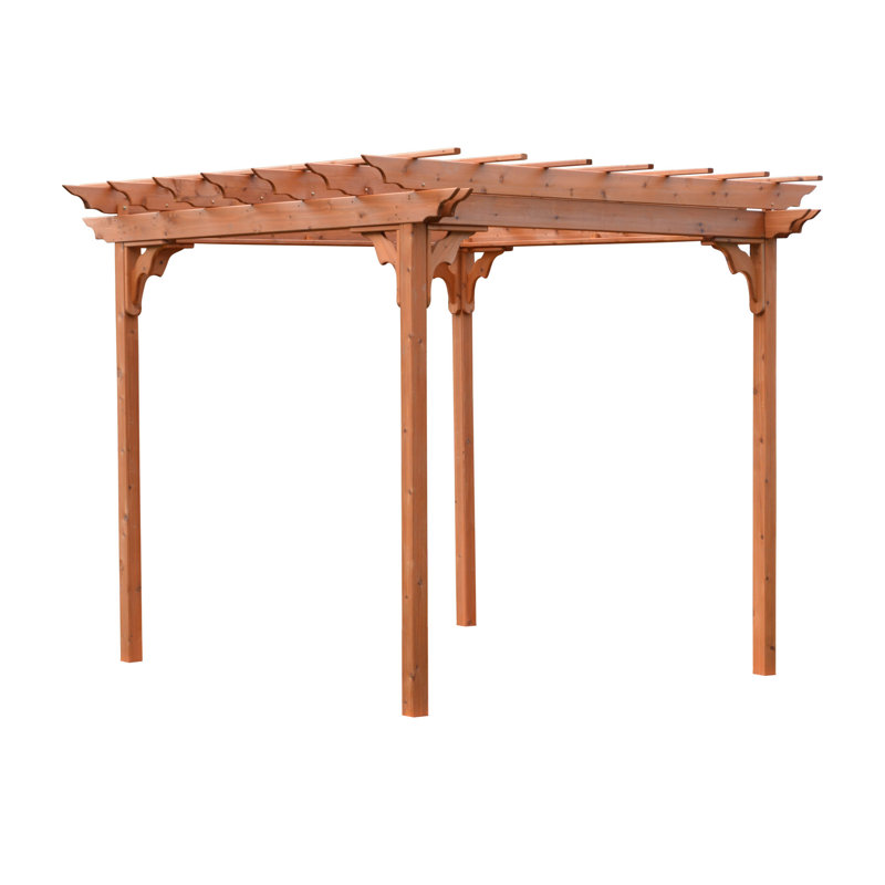 Pergola en bois massif, Cèdre, 8 pi L 10 pi. D