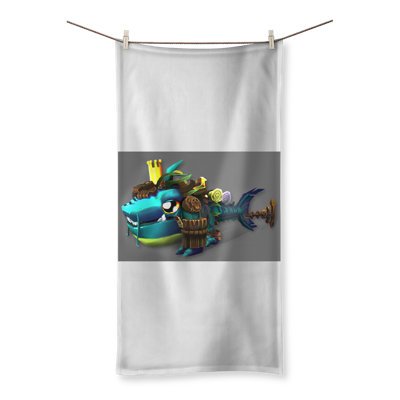 Nibblers the Misfit Shark Sublimation Fingertip Towel