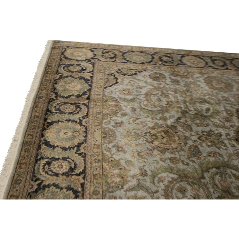 Hand Knotted Area Rug in Black