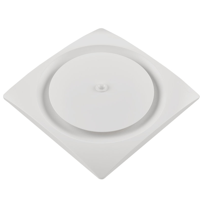 White Energy Star Ceiling and Wall Mount Bathroom Fan