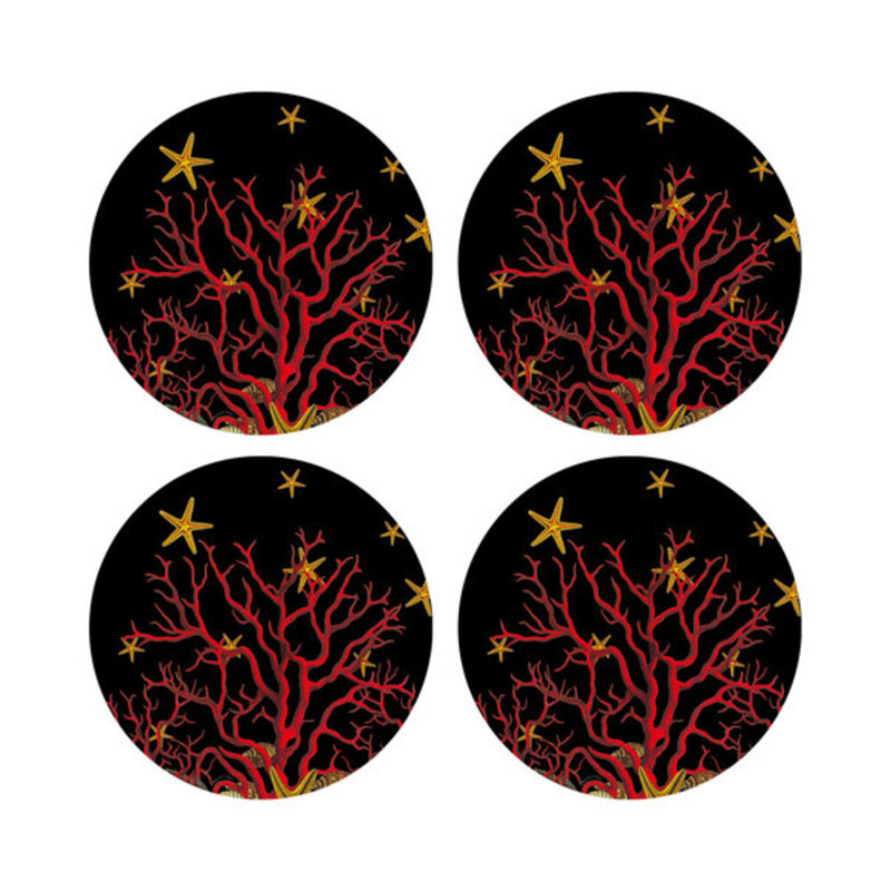 Napperon Coral Reef, Noir