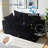 63" Upholstered Loveseat Sofa Couch Wide Armrests Compression Sofa-1153186117