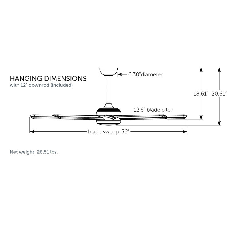 Stellar Custom Indoor/Outdoor Ceiling Fan DC Motor with LED CCT Select Light Kit - Silver, Silver