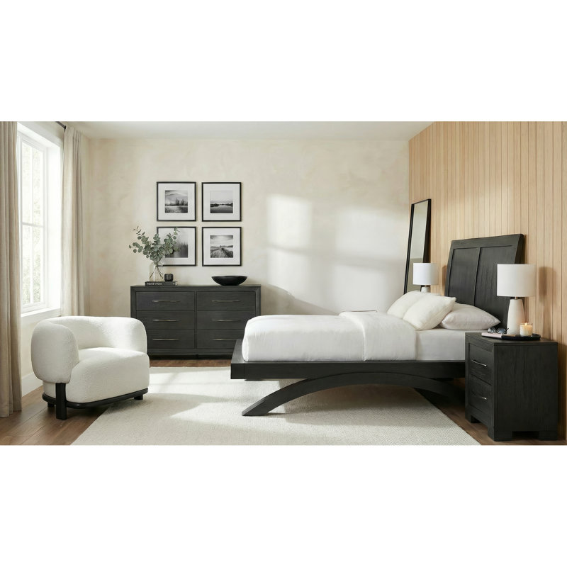 Ensemble de chambre à coucher 4 pièces King King Picket House Furnishings Kenn, Très grand lit