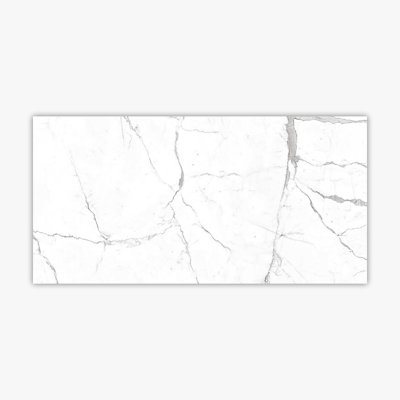 Calacatta Pearl Textured 24" x 48" Porcelain Marble Look Wall & Floor Tile