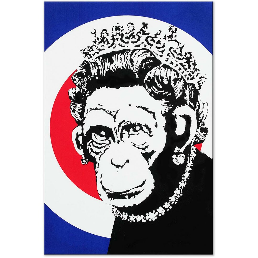 Queen of Monkeys - Kunstdruck auf Leinwand