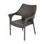 Chaises de patio d'extérieur en résine tressée, en rotin PE résistant aux intempéries, ensemble de 4, brun