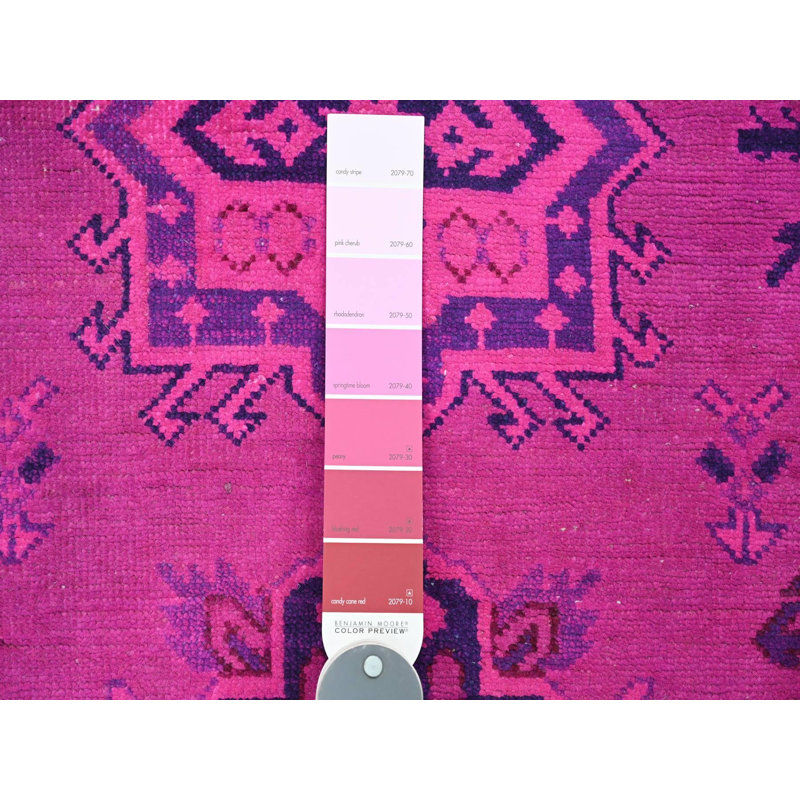 Tapis oriental rectangulaire en laine noué à la main surteint 6 pi 0 po x 8 pi 6 po - MOA10220444