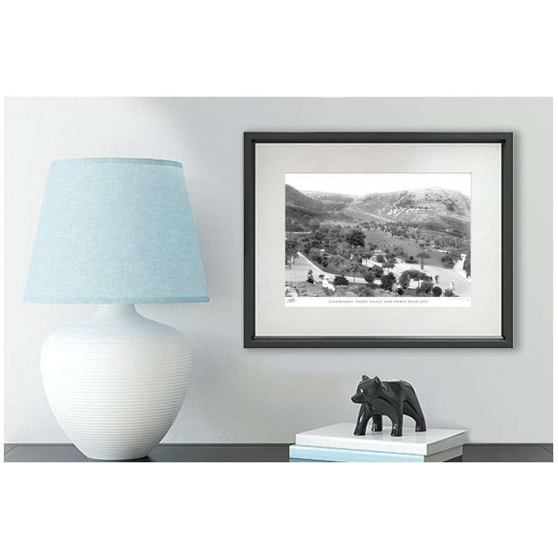 Llandudno, Happy Valley And Ormes Head 1913 - Single Picture Frame Print, 28cm H x 36cm W x 2.3cm D