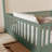 Wood Twin Size Floor Bed With High Guardrails Light For Kids-1522998451