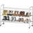 32'' Wide 3-Tier Wire Grid Shoe Rack Shelf for Closet Stackable and Adjustable-2050845072