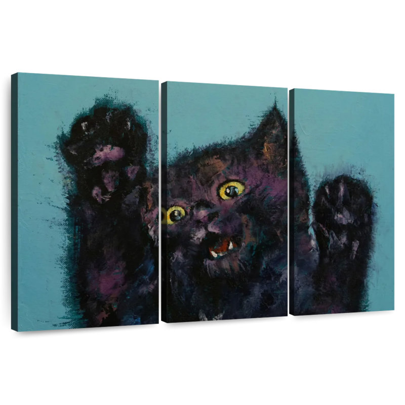 Brampt Ninja Kitten, 42" H x 65" W