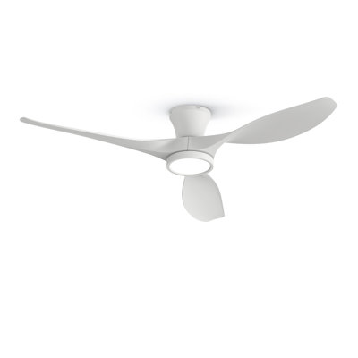  Ventilateur de plafond à profil bas 52 po avec lumière DEL et télécommande Jacara