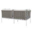 Causeuse de terrasse en aluminium Harmony Sunbrella-58125826-58125825