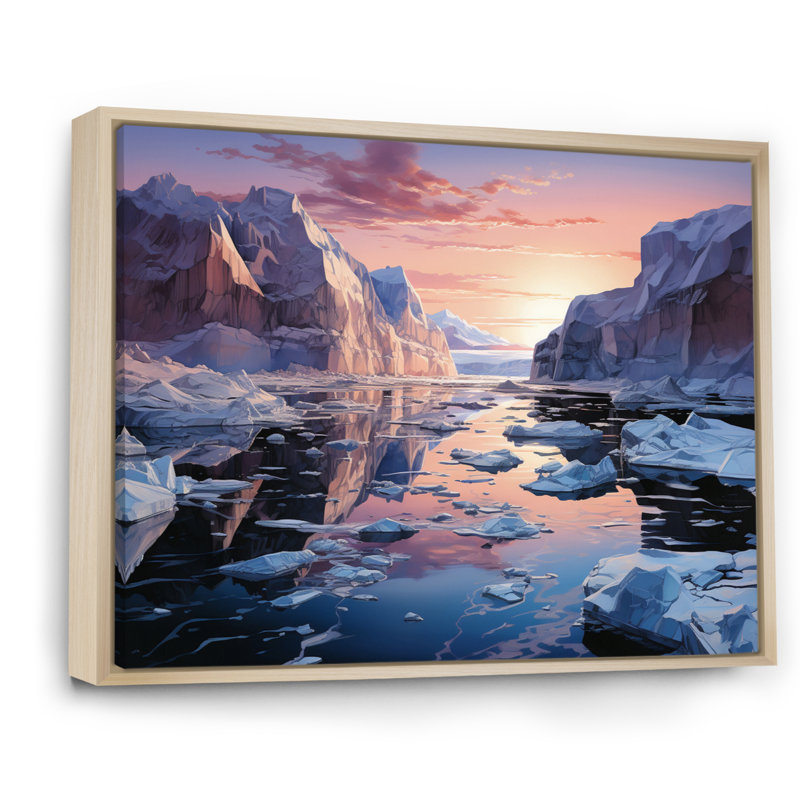 Antartica Antarctique rêve II, reproduction d'art sur toile, H 30 po x l 40 po x P 1,5 po, Cadre naturel flottant