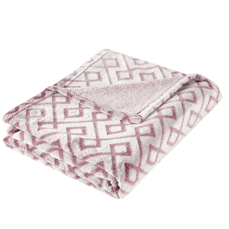 Rhododendron Pink Velvet Plush 50x60 Fleece Throw Blanket